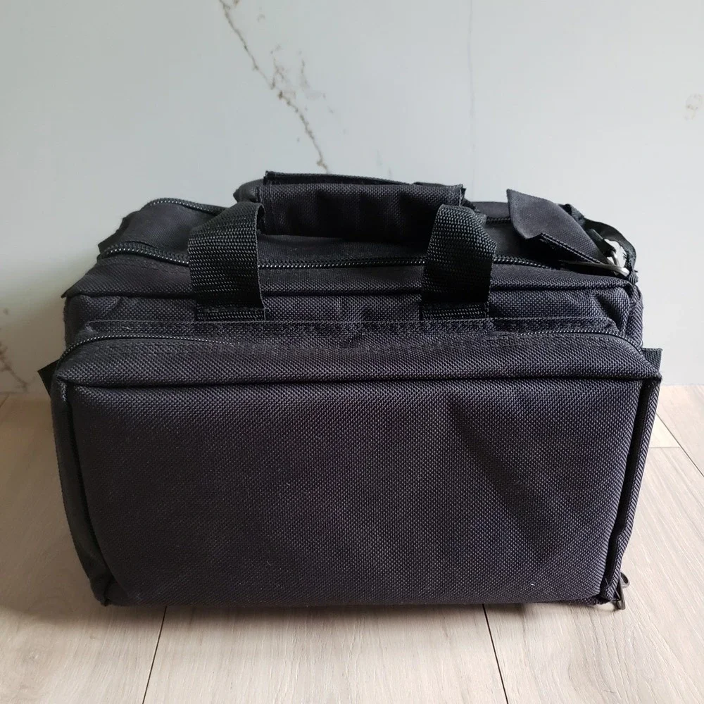 Bulldog Deluxe Range Bag Black Shooting w/ Strap 13